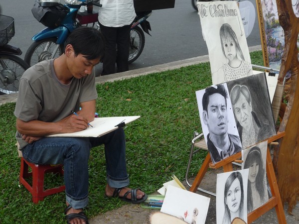 Ông đồ trẻ 'xuống phố' Sài Gòn - ảnh 7